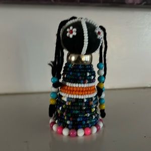 Handmade South African Mopani Crafts Ndebele Fertility Doll